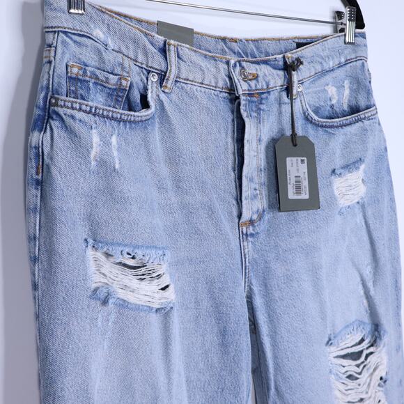 ALLSAINTS NWT Zelma Jean Light Indigo High Rise Ankle Straight Leg Women's 31 - Picture 5 of 11